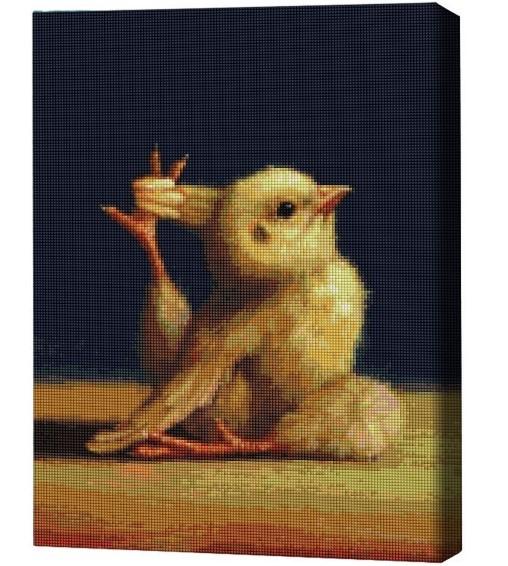 Pictura cu diamante BrushMe Găinușa – Yoga, Lucia Heffernan 40*50 сm (fără cutie)