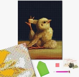 Pictura cu diamante BrushMe Găinușa – Yoga, Lucia Heffernan 40*50 сm (fără cutie)