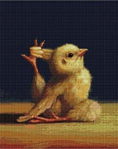 Pictura cu diamante BrushMe Găinușa – Yoga, Lucia Heffernan 40*50 сm (fără cutie)