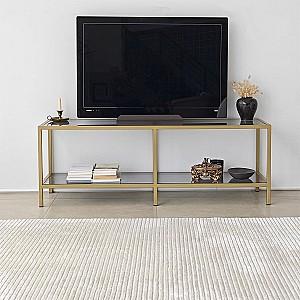 Tumba pentru televizor Trendy De baza Gri inchis/Auriu