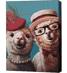 Pictura cu diamante BrushMe Lame drăguțe, Lucia Heffernan 40*50 сm (fără cutie)