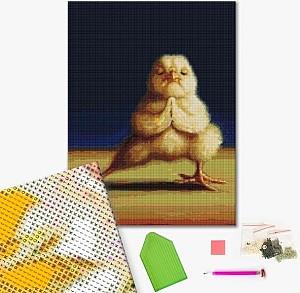 Pictura cu diamante BrushMe Puișor yoga, Lucia Heffernan 40*50 сm (fără cutie)