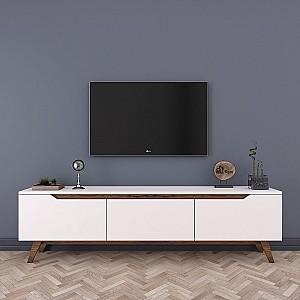 Tumba pentru televizor Trendy D1 794 Alb/Nuc (Maro)