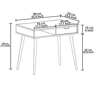 Masa de birou Trendy Offer Stejar De lemn (Maro)