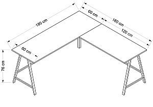 Masa de birou Trendy Echipa L Dore (Maro)