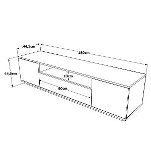 Tumba pentru televizor Trendy FR7-AA Pin Atlantic (Maro)/Antracit (Gri)