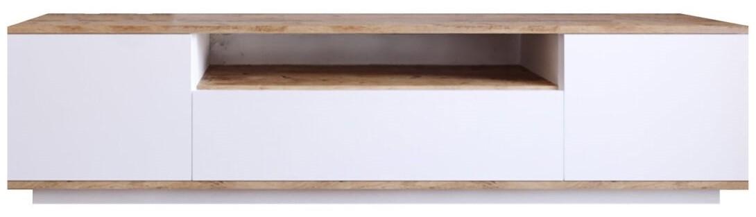 Tumba pentru televizor Trendy FR7-AW Pin Atlantic (Maro)/Alb