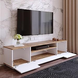 Tumba pentru televizor Trendy FR7-AW Pin Atlantic (Maro)/Alb