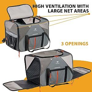 Transportator de pisici Ferplast Voyager 350 Grey