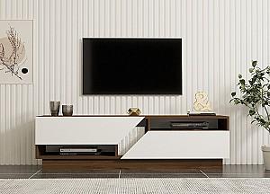 Tumba pentru televizor Trendy Koza Nuc (Maro)/Alb