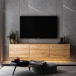 Tumba pentru televizor Trendy Iluminat cu neon Pin Atlantic (Maro)