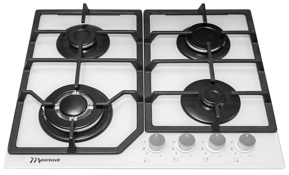 Plita pe gaz incorporabila MasterCook MC-E 4215 G WH Glass
