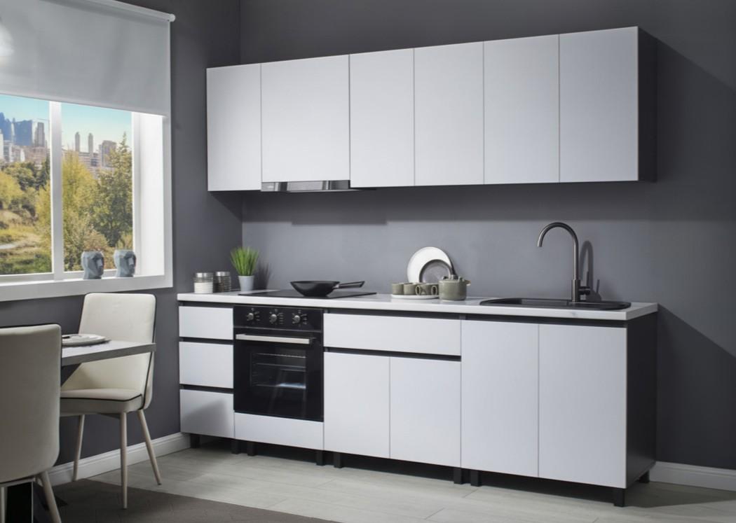 Set mobila bucatarie Ambianta Astra 2.6 m Alb