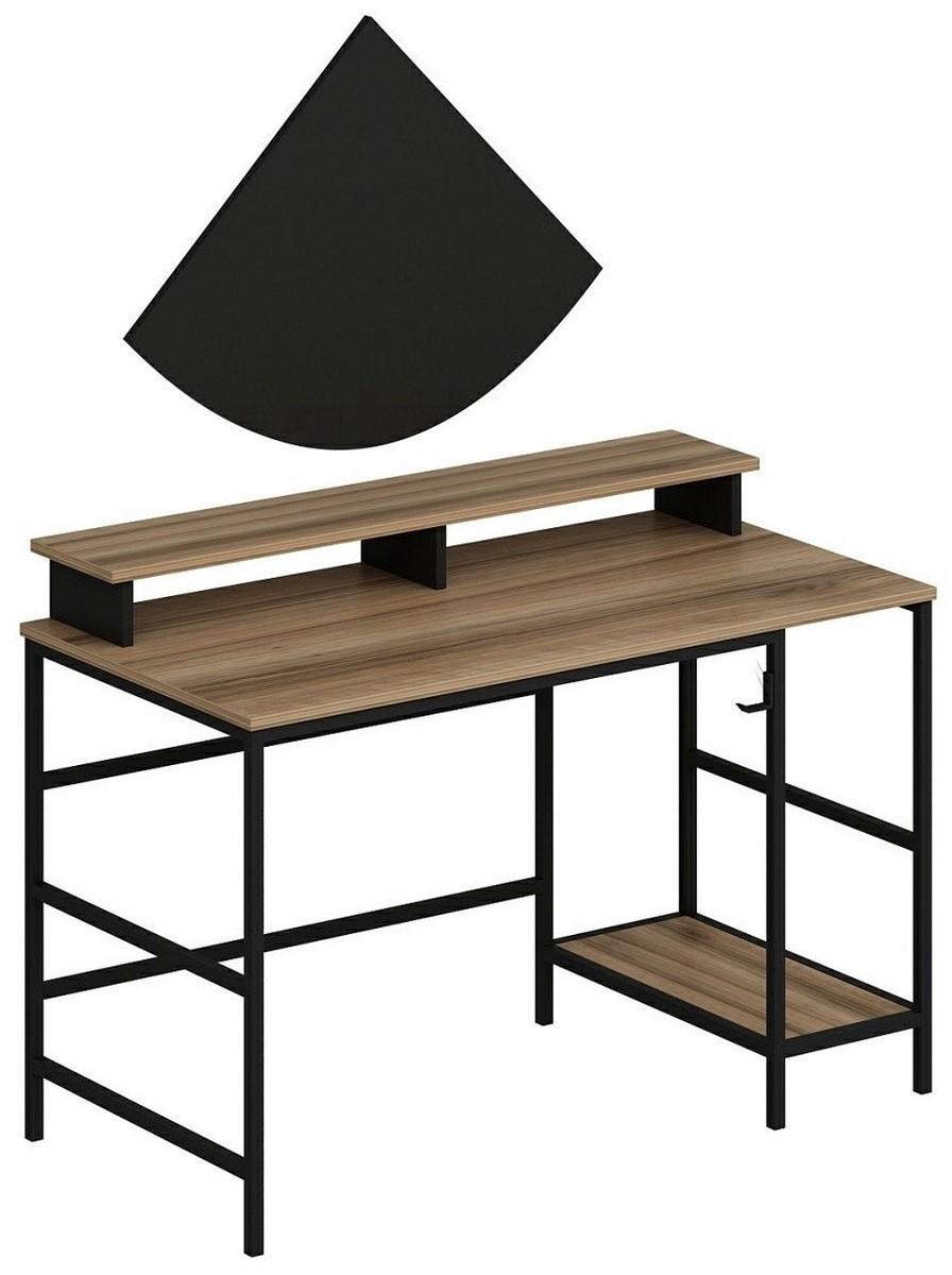 Masa de birou Trendy Greta L Dore (Maro)/Negru