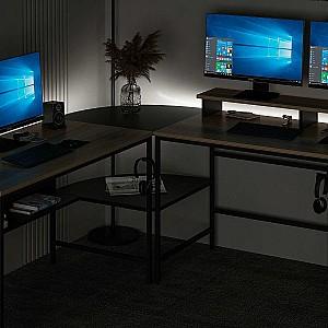 Masa de birou Trendy Greta RGB Dore (Maro)/Negru