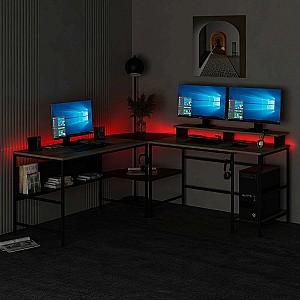 Masa de birou Trendy Greta RGB Dore (Maro)/Negru