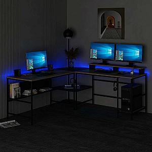 Masa de birou Trendy Greta RGB Dore (Maro)/Negru