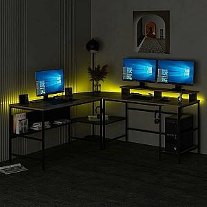 Masa de birou Trendy Greta RGB Dore (Maro)/Negru