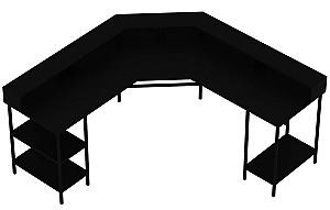 Masa de birou Trendy Putere Negru