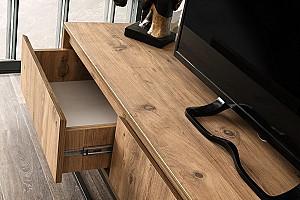 Tumba pentru televizor Trendy Tilsim 180 Negru/Pin (Maro)