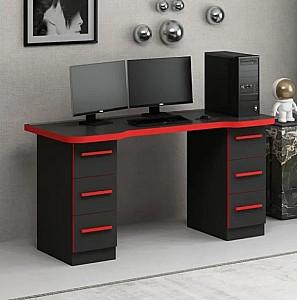 Masa gaming Trendy Phoenix 3 Negru/Rosu