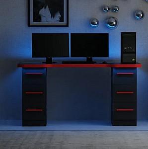 Masa gaming Trendy Phoenix 3 Negru/Rosu