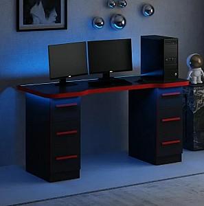 Masa gaming Trendy Phoenix 3 Negru/Rosu