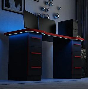 Masa gaming Trendy Phoenix 3 Negru/Rosu