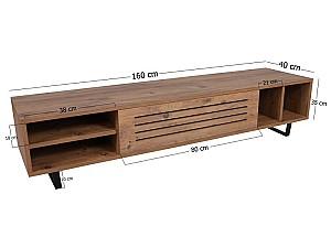 Tumba pentru televizor Trendy Safir Pin Atlantic (Maro)