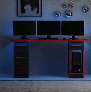 Masa gaming Trendy Phoenix 5 Negru/Rosu