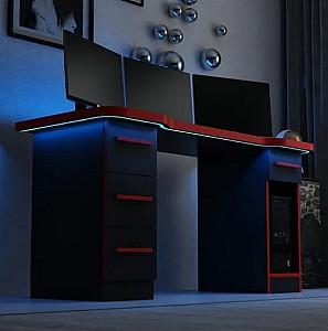 Masa gaming Trendy Phoenix 5 Negru/Rosu