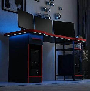 Masa gaming Trendy Phoenix 6 Negru/Rosu