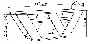 Tumba pentru televizor Trendy Pipralla Stejar (Maro)