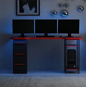 Masa gaming Trendy Phoenix 7 Negru/Rosu