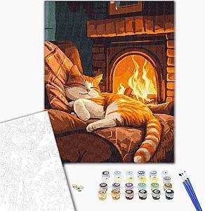 Tablou pe numere BrushMe Căldură și tors 40х50 cm (fără cutie)