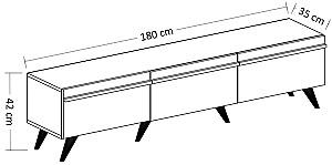 Tumba pentru televizor Trendy Amsterdam Antracit (Gri)