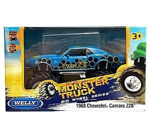 Masina jucarie Welly Monster Truck Chevrolet Camaro Z28 1968