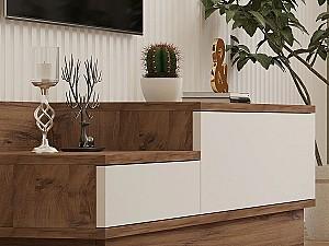 Tumba pentru televizor Trendy Barko Pin Atlantic (Maro)/Alb