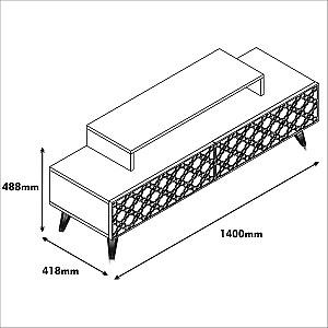 Tumba pentru televizor Trendy Oras Nuc (Maro)