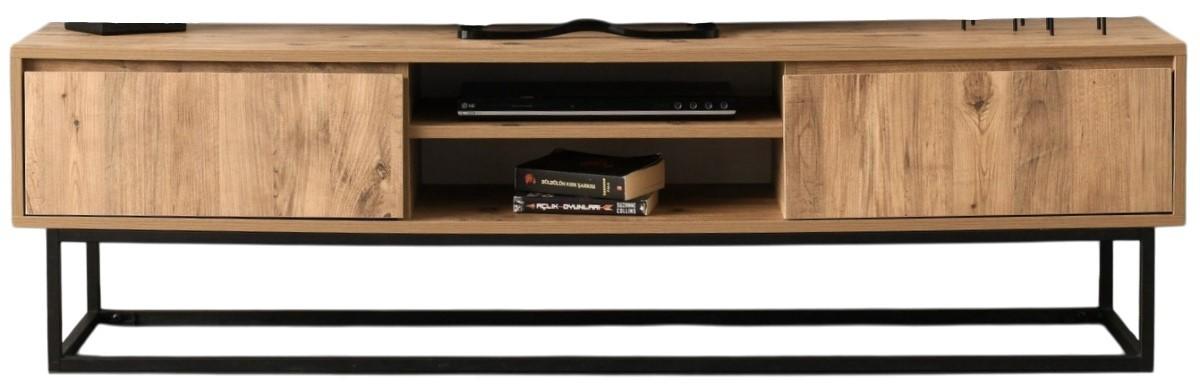 Tumba pentru televizor Trendy Belinda 180 Negru/Pin (Maro)