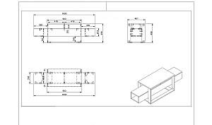 Tumba pentru televizor Trendy Bianco Negru/Auriu