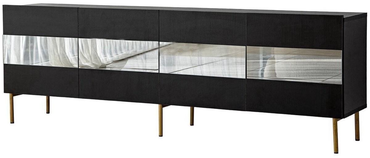 Tumba pentru televizor Trendy Leon Auriu/Fumuriu (Gri)