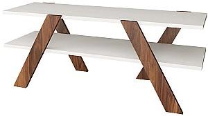 Tumba pentru televizor Trendy De baza 146 Alb/Nuc (Maro)