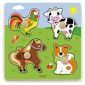 Puzzle VIGA Animalele de la fermă 50839