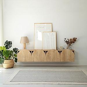 Tumba pentru televizor Trendy Mesta Stejar (Bej)