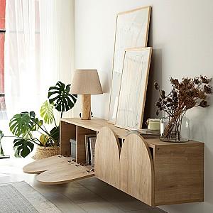 Tumba pentru televizor Trendy Mesta Stejar (Bej)