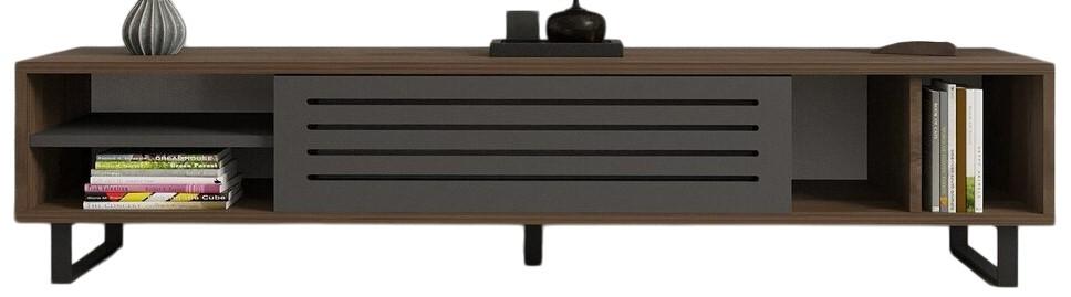 Tumba pentru televizor Trendy Eray Nuc (Maro)/Antracit (Gri)