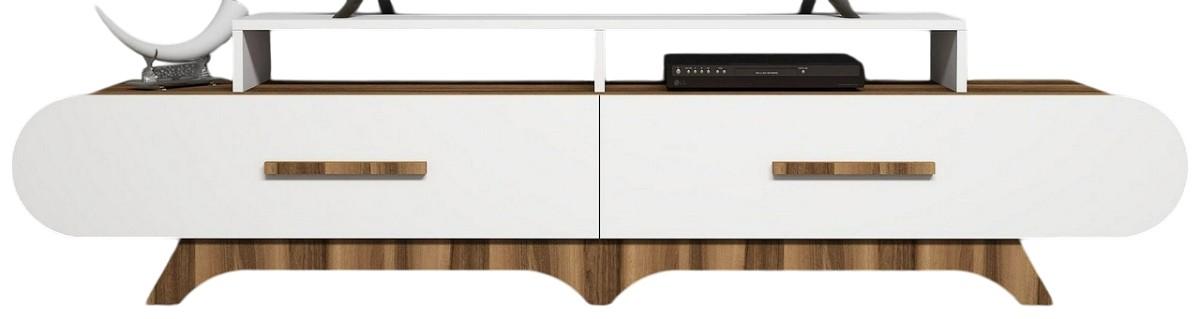 Tumba pentru televizor Trendy Flora Nuc (Maro)/Alb