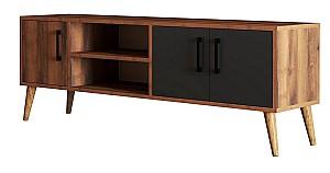 Tumba pentru televizor Trendy Exxen Nuc (Maro)/Antracit (Gri)