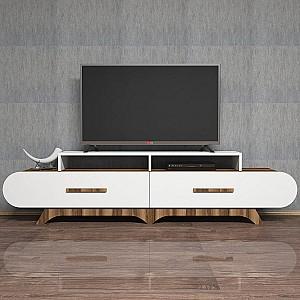 Tumba pentru televizor Trendy Flora Nuc (Maro)/Alb